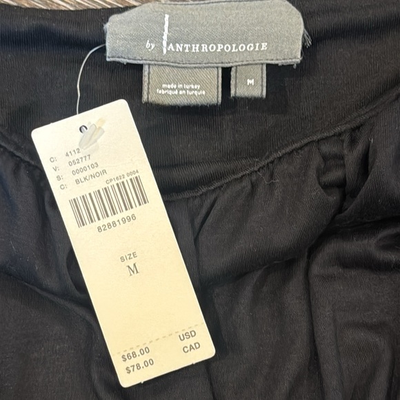 NWT Anthropologie Tiered Strapless Flounce Bubble Tube Top Women’s Black Size M - Picture 10 of 14